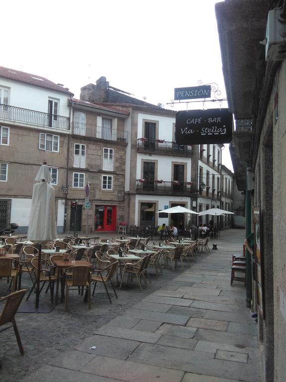 Pension Via-Stella Hotel Santiago de Compostela Luaran gambar